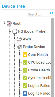 Device Tree Selection in the Map Designer