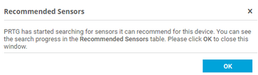 Recommended Sensors Investigation
