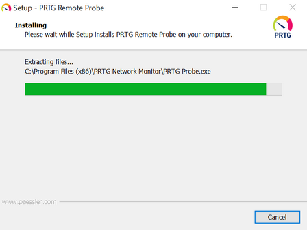 PRTG Remote Probe Setup Installing